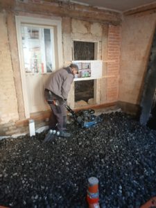 okologisches Bauen Keller schaumglassschotter Fußboden